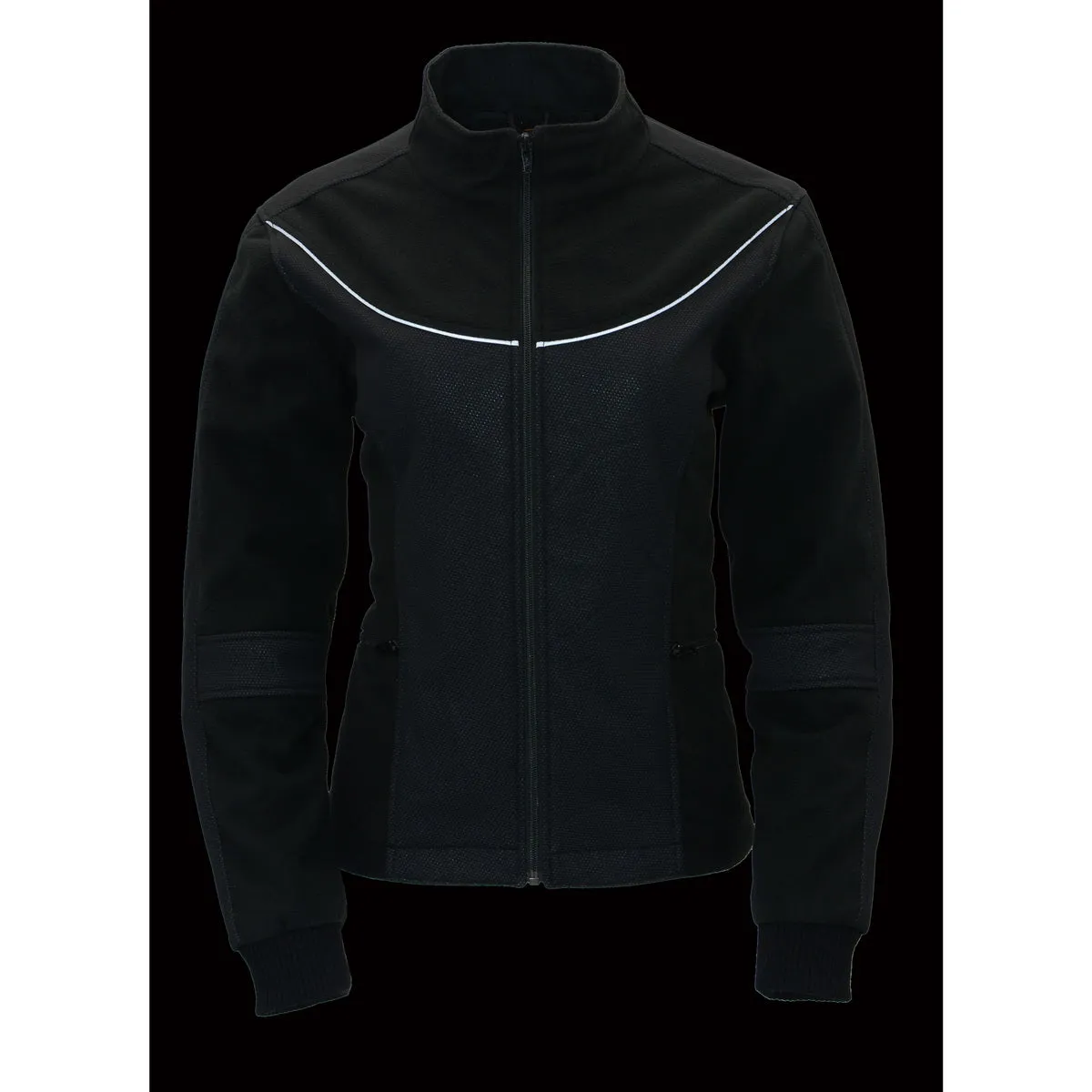 Milwaukee Leather MPL2780 Women's Black Textile and Fleece Combo Jacket