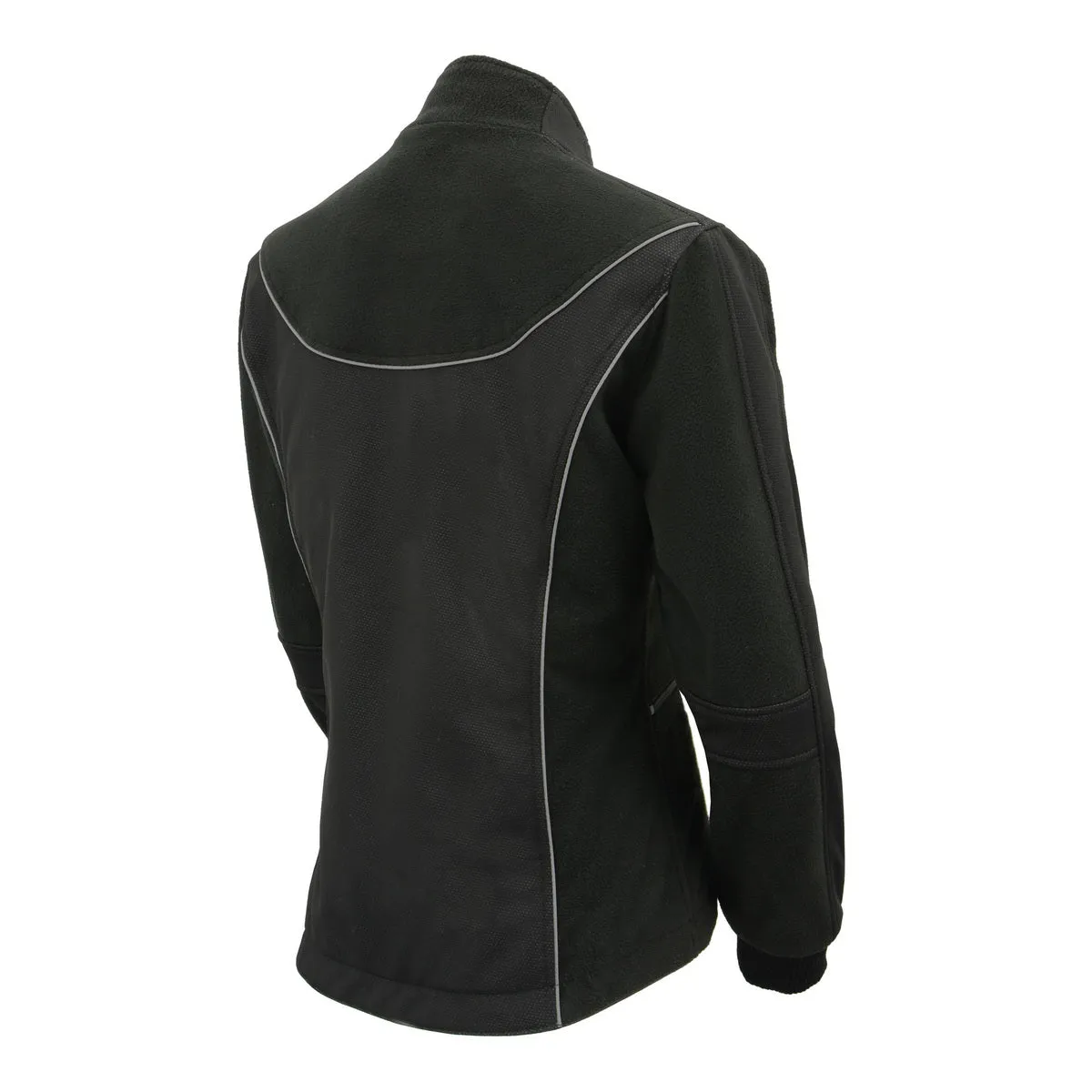 Milwaukee Leather MPL2780 Women's Black Textile and Fleece Combo Jacket