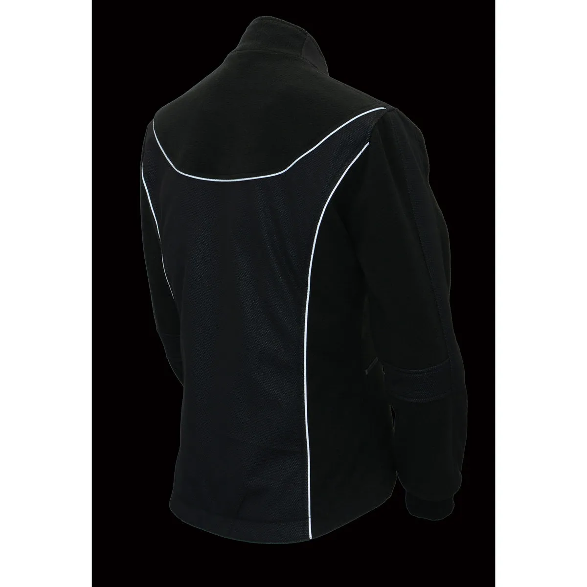 Milwaukee Leather MPL2780 Women's Black Textile and Fleece Combo Jacket