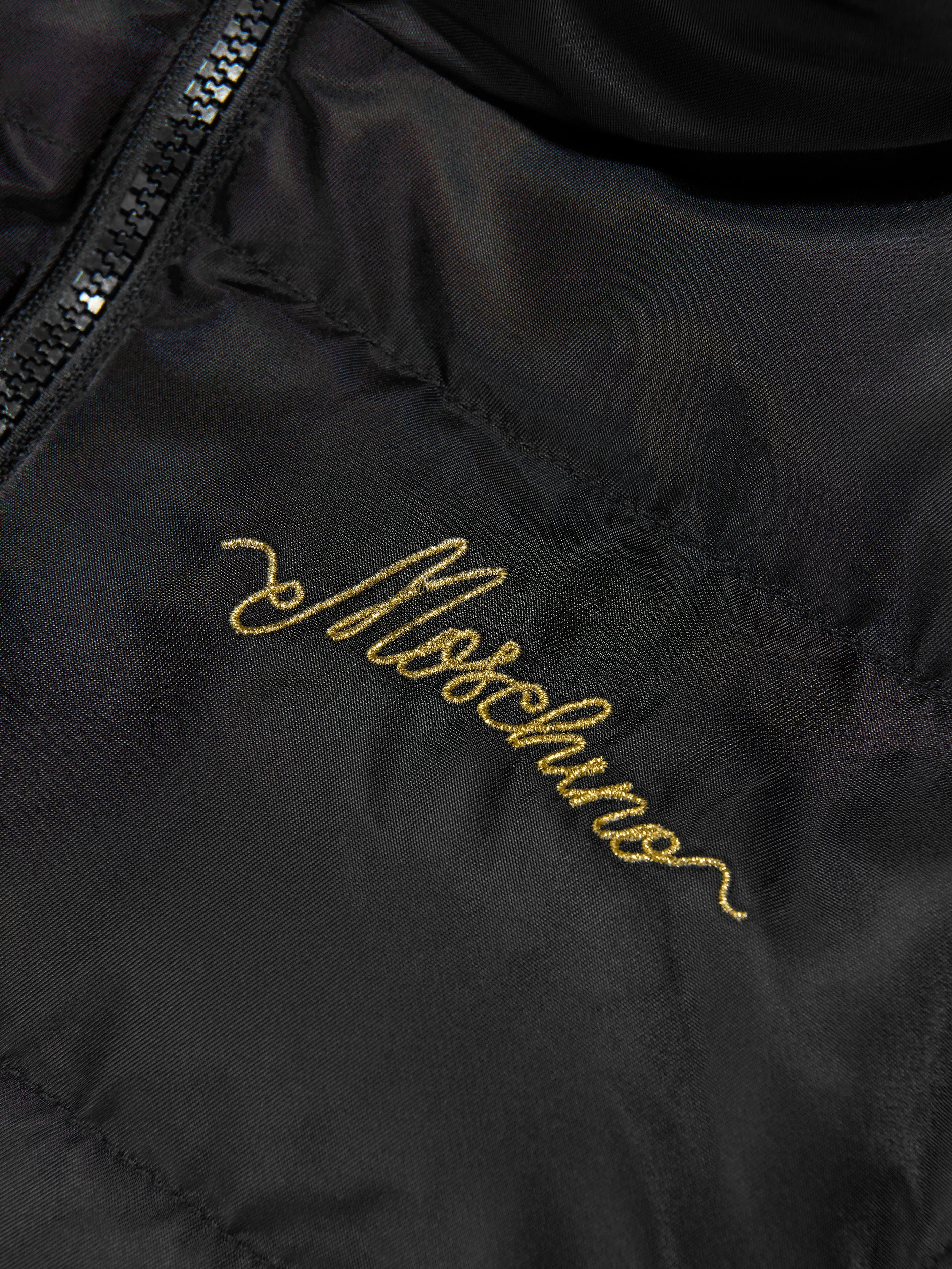 Moschino Girls Puffer Jacket in Black