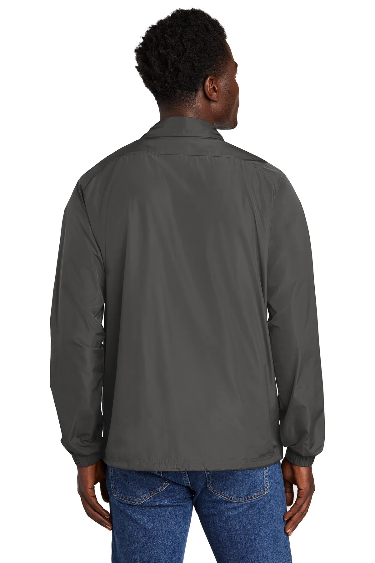 New Era Branded Coach Jackets, Graphite