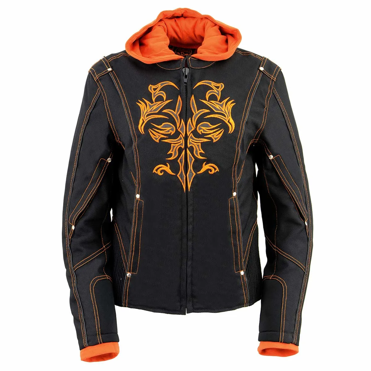 NexGen SH1939 Women's 'Reflective Tribal' Orange and Black 3/4 Textile