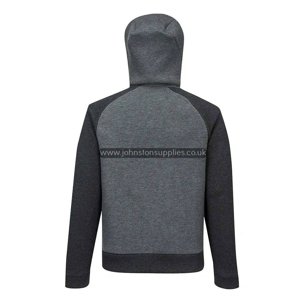 Portwest DX472 Zipped Hoodie Metal Grey