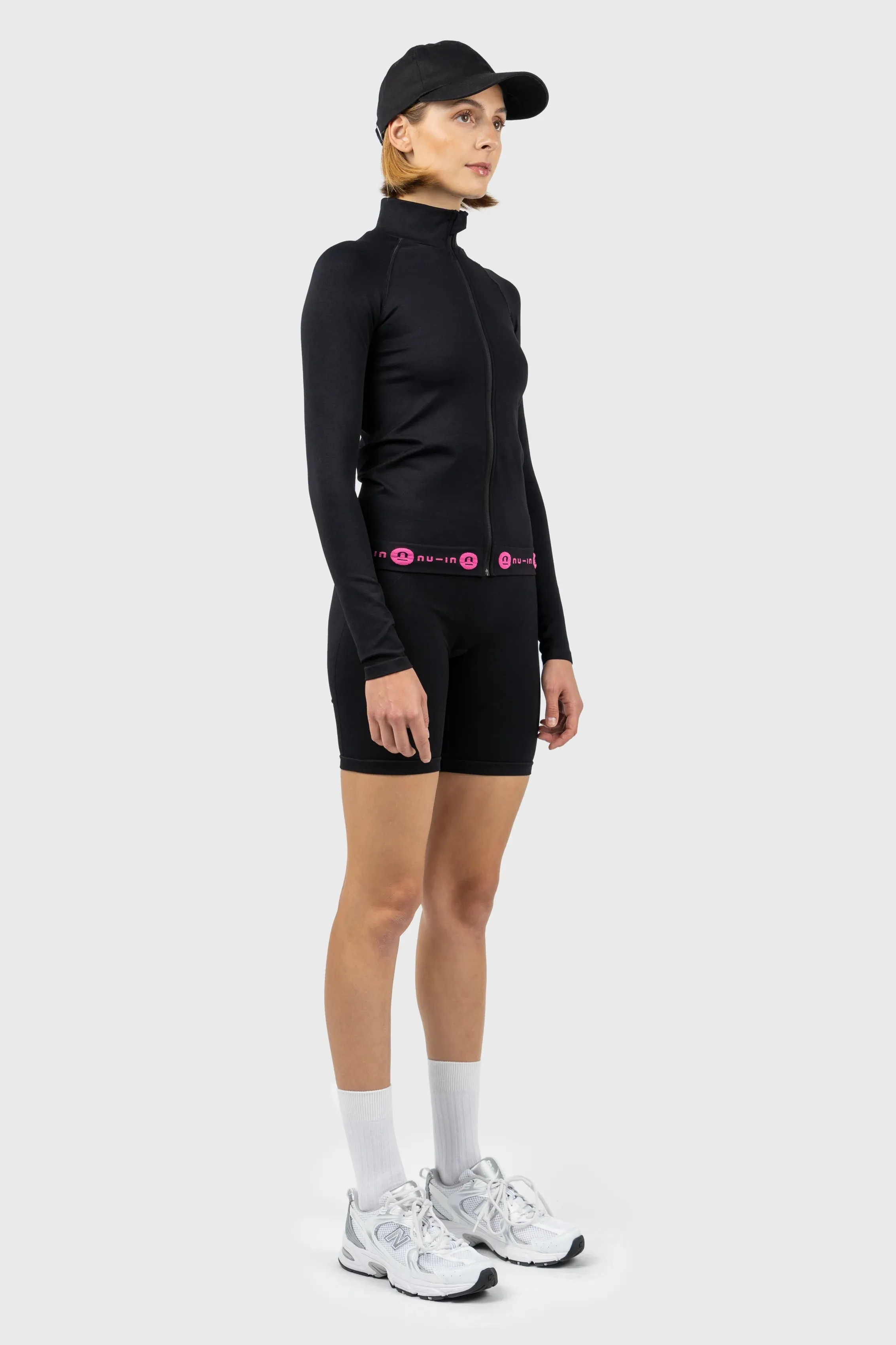 Seamless Zip Through Long Sleeve Jacket