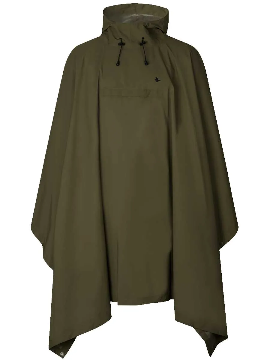 SEELAND Taxus Packable Rain Poncho - Pine Green