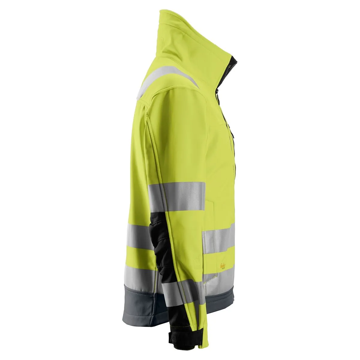 Snickers&#x20;1230&#x20;AllroundWork,&#x20;High-Vis&#x20;Softshell&#x20;Jacket,&#x20;Class&#x20;3&#x20;-&#x20;Yellow&#x2F;Steel&#x20;Grey