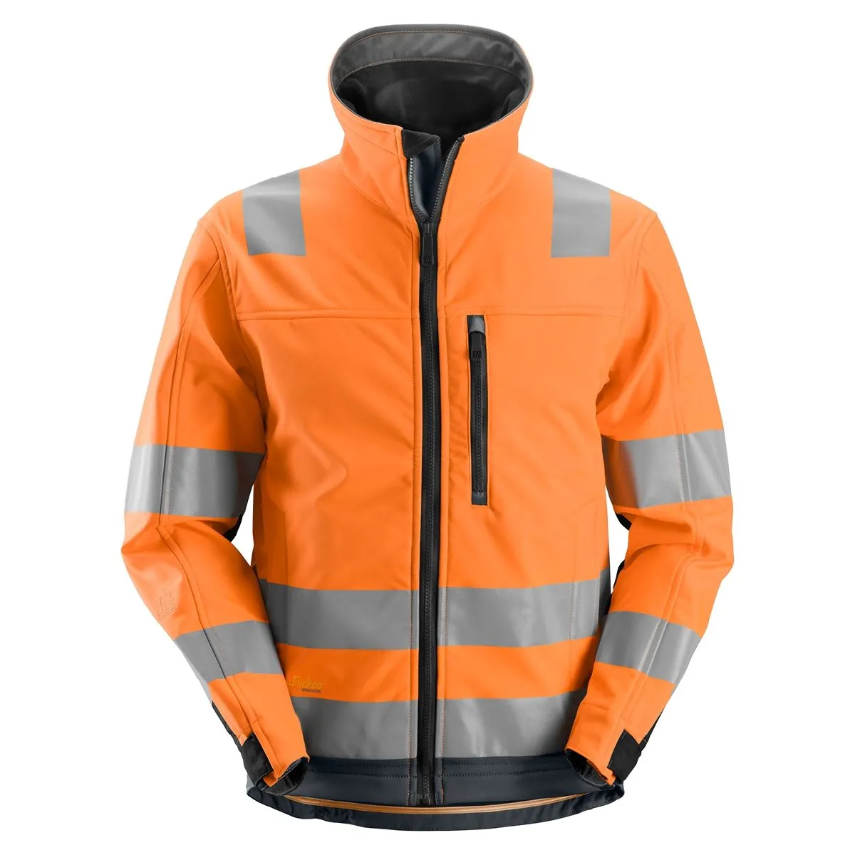 Snickers&#x20;1230&#x20;AllroundWork,&#x20;High-Vis&#x20;Softshell&#x20;Jacket,&#x20;Class&#x20;3&#x20;-&#x20;Yellow&#x2F;Steel&#x20;Grey