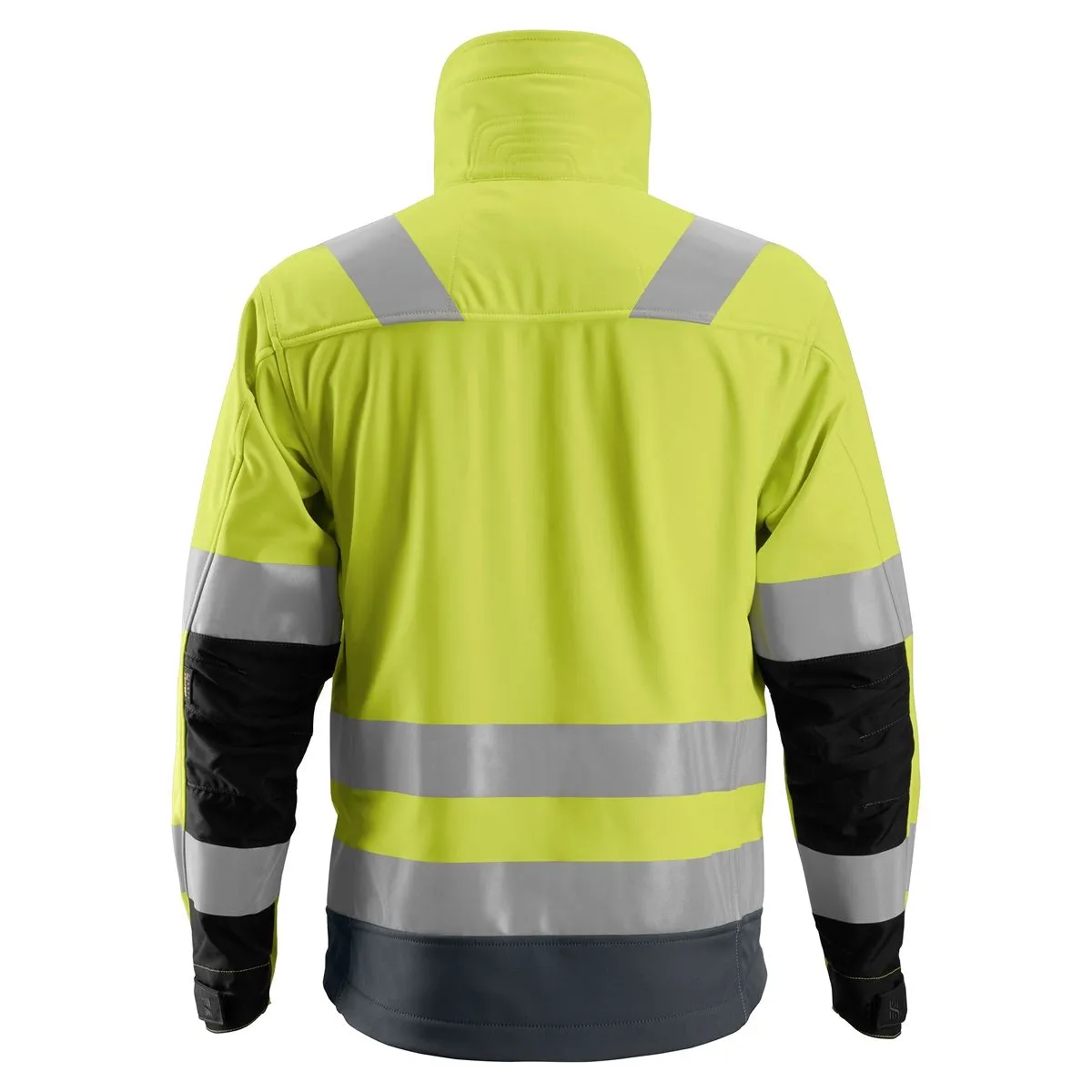 Snickers&#x20;1230&#x20;AllroundWork,&#x20;High-Vis&#x20;Softshell&#x20;Jacket,&#x20;Class&#x20;3&#x20;-&#x20;Yellow&#x2F;Steel&#x20;Grey