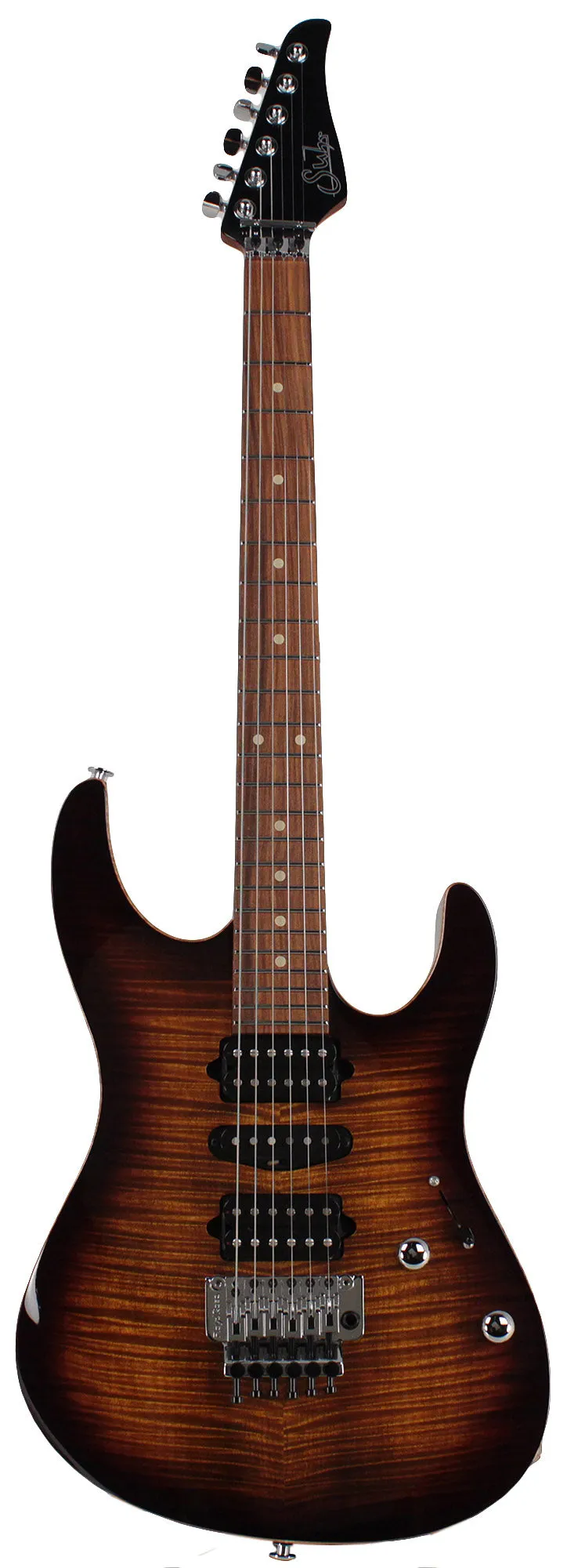 Suhr Modern Plus Guitar, Bengal Burst, Pau Ferro, HSH, Floyd Rose