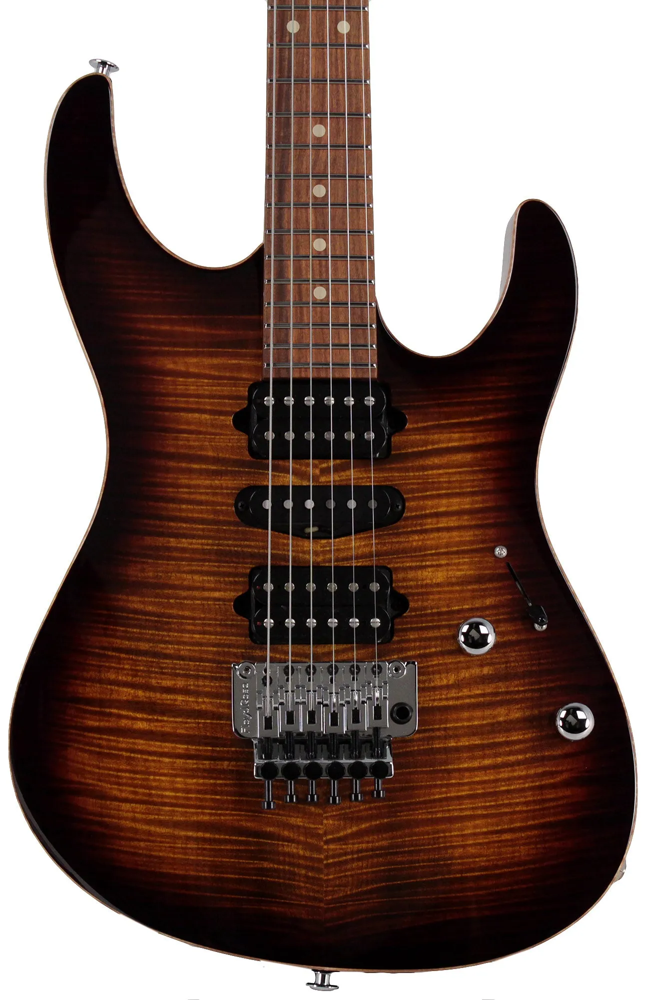 Suhr Modern Plus Guitar, Bengal Burst, Pau Ferro, HSH, Floyd Rose