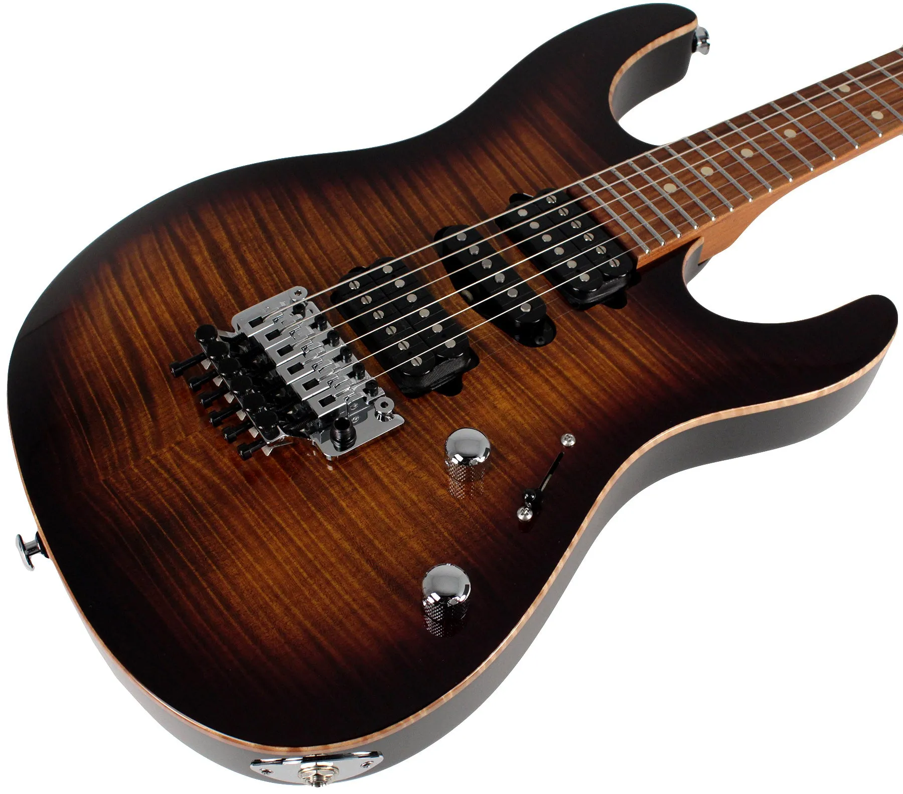 Suhr Modern Plus Guitar, Bengal Burst, Pau Ferro, HSH, Floyd Rose