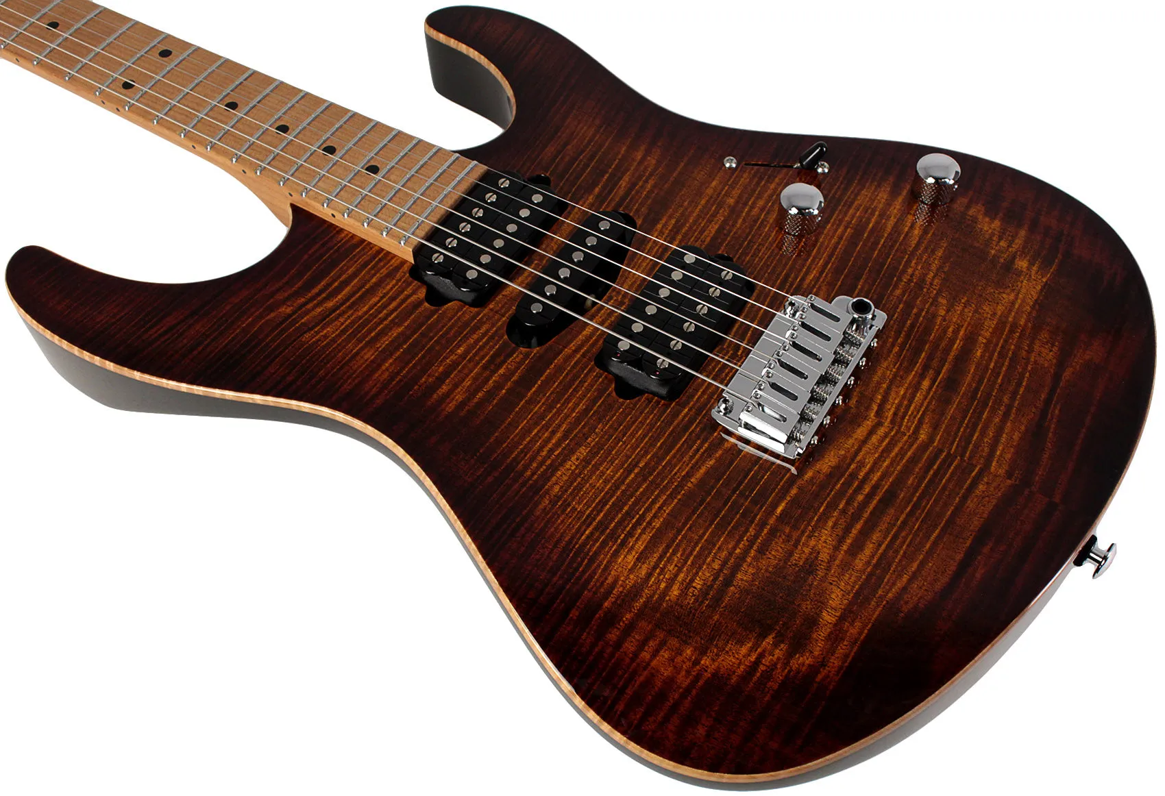 Suhr Modern Plus Guitar, Bengal Burst, Roasted Maple, HSH