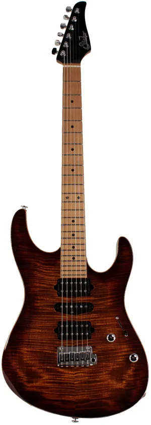 Suhr Modern Plus Guitar, Bengal Burst, Roasted Maple, HSH