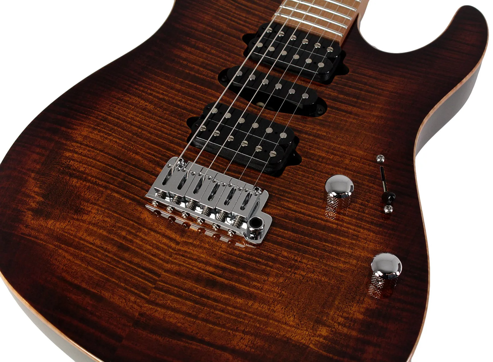 Suhr Modern Plus Guitar, Bengal Burst, Roasted Maple, HSH