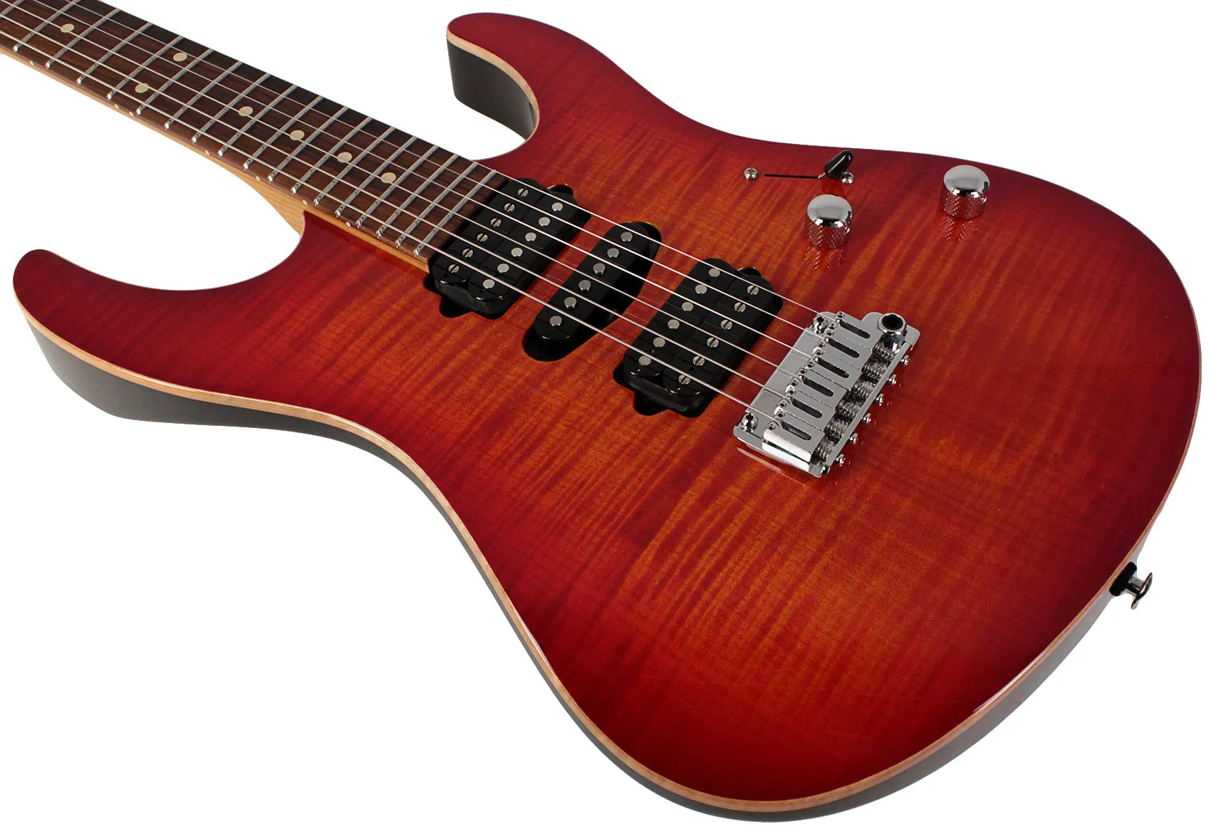 Suhr Modern Plus Guitar, Fireburst, Pau Ferro, HSH