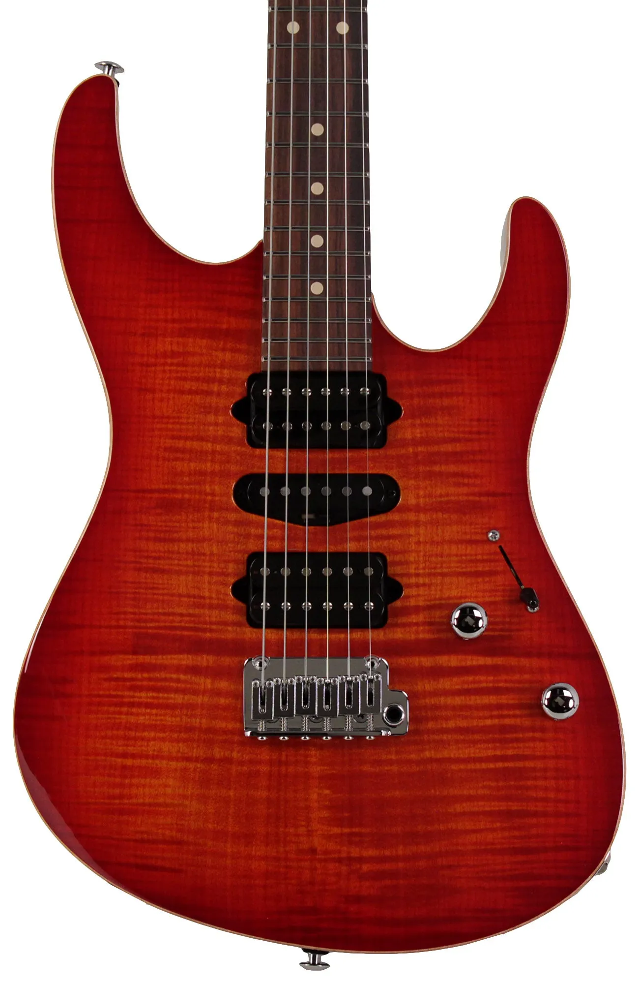 Suhr Modern Plus Guitar, Fireburst, Pau Ferro, HSH