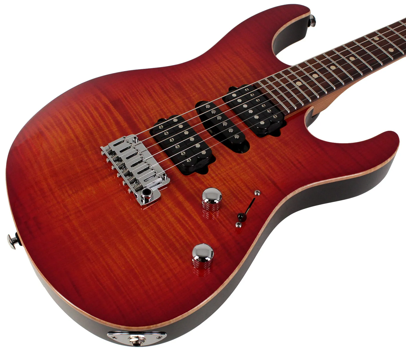 Suhr Modern Plus Guitar, Fireburst, Pau Ferro, HSH