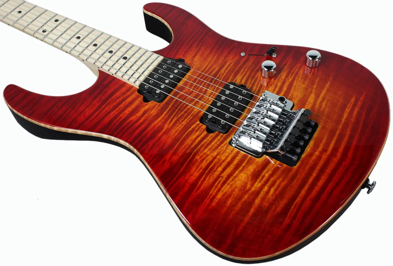 Suhr Modern Pro Guitar, Fireburst, Maple, HH, Floyd Rose