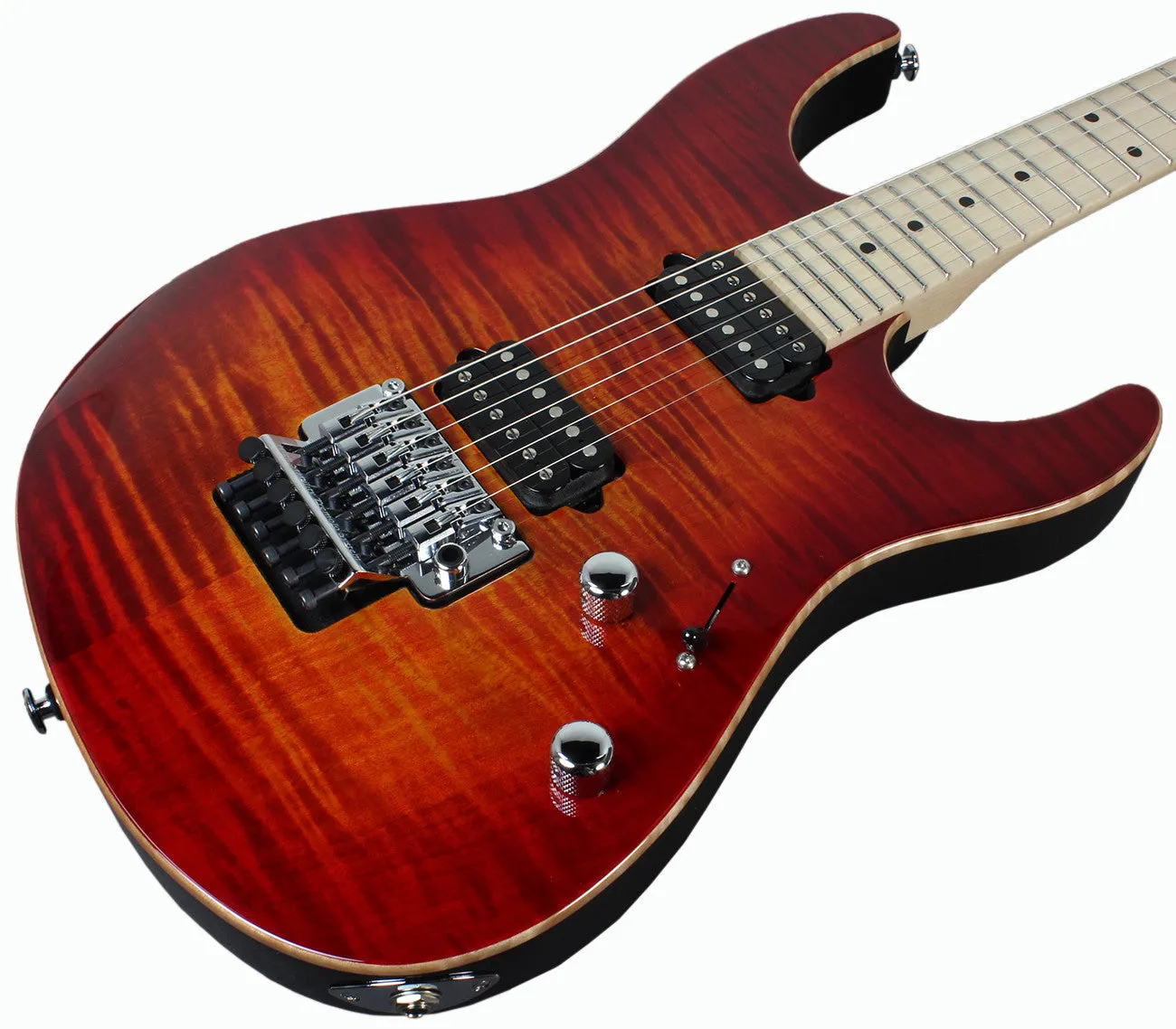 Suhr Modern Pro Guitar, Fireburst, Maple, HH, Floyd Rose