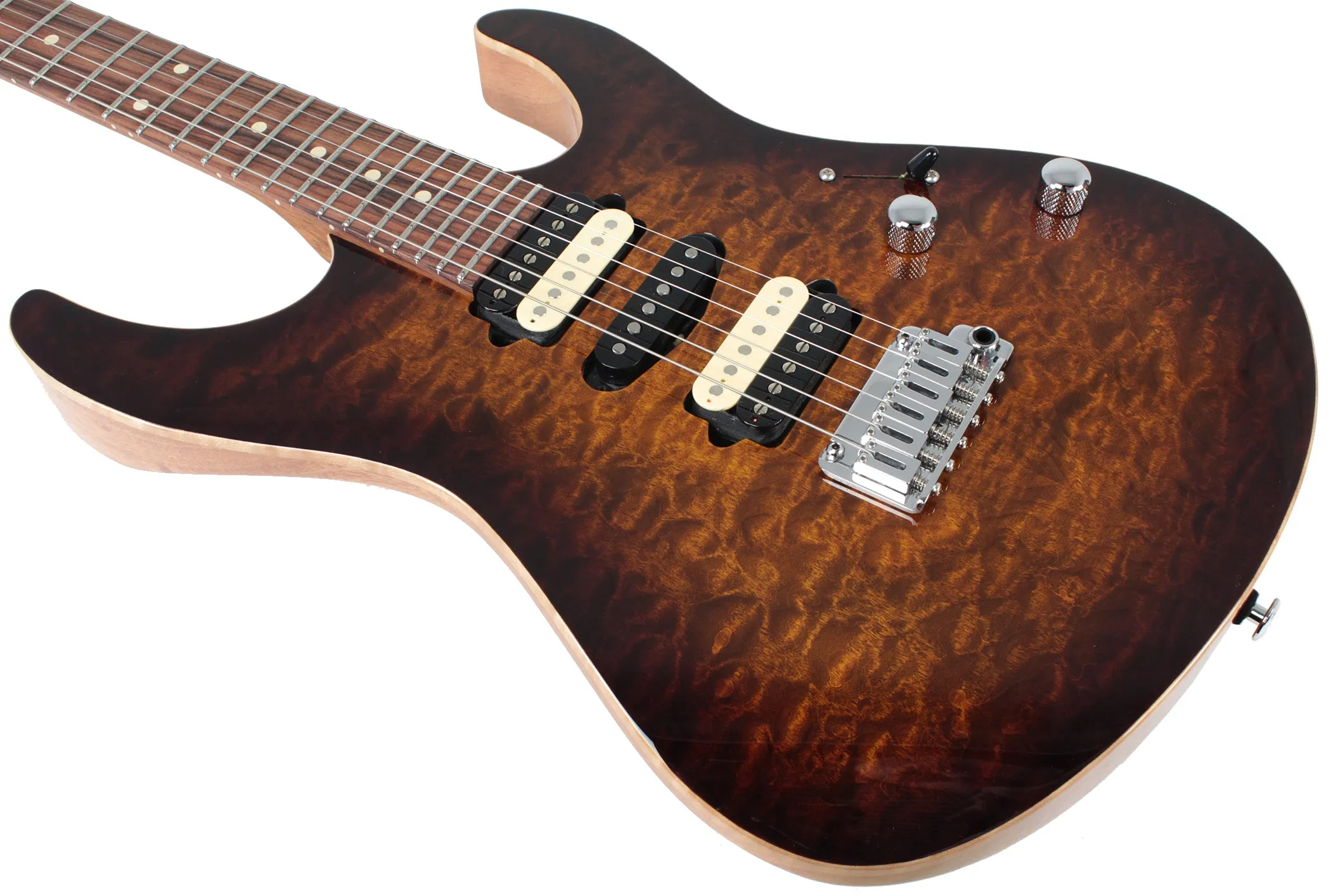 Suhr Modern Select Guitar, Quilted Maple, Bengal Burst