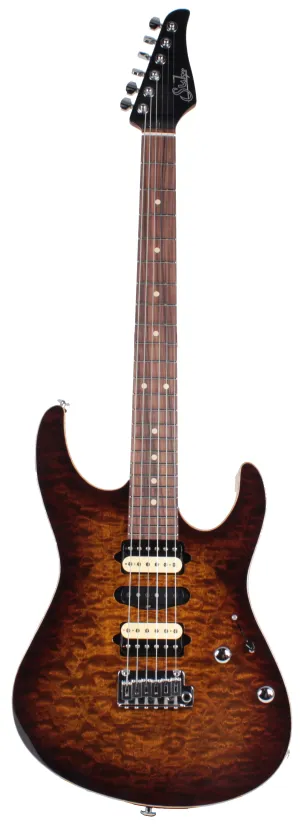 Suhr Modern Select Guitar, Quilted Maple, Bengal Burst