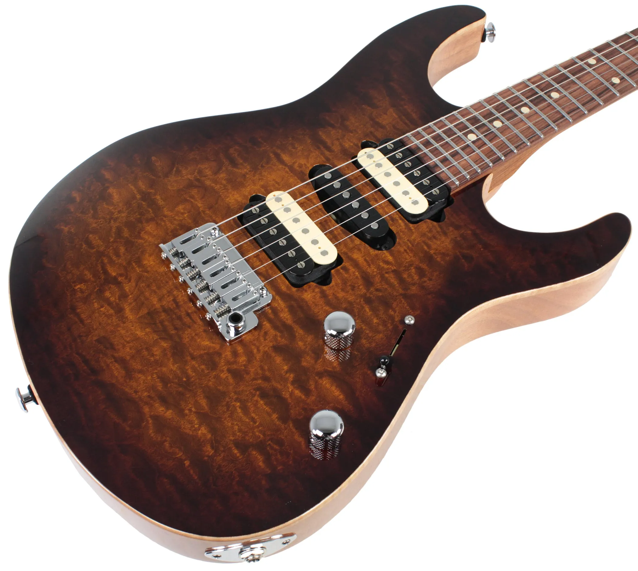 Suhr Modern Select Guitar, Quilted Maple, Bengal Burst