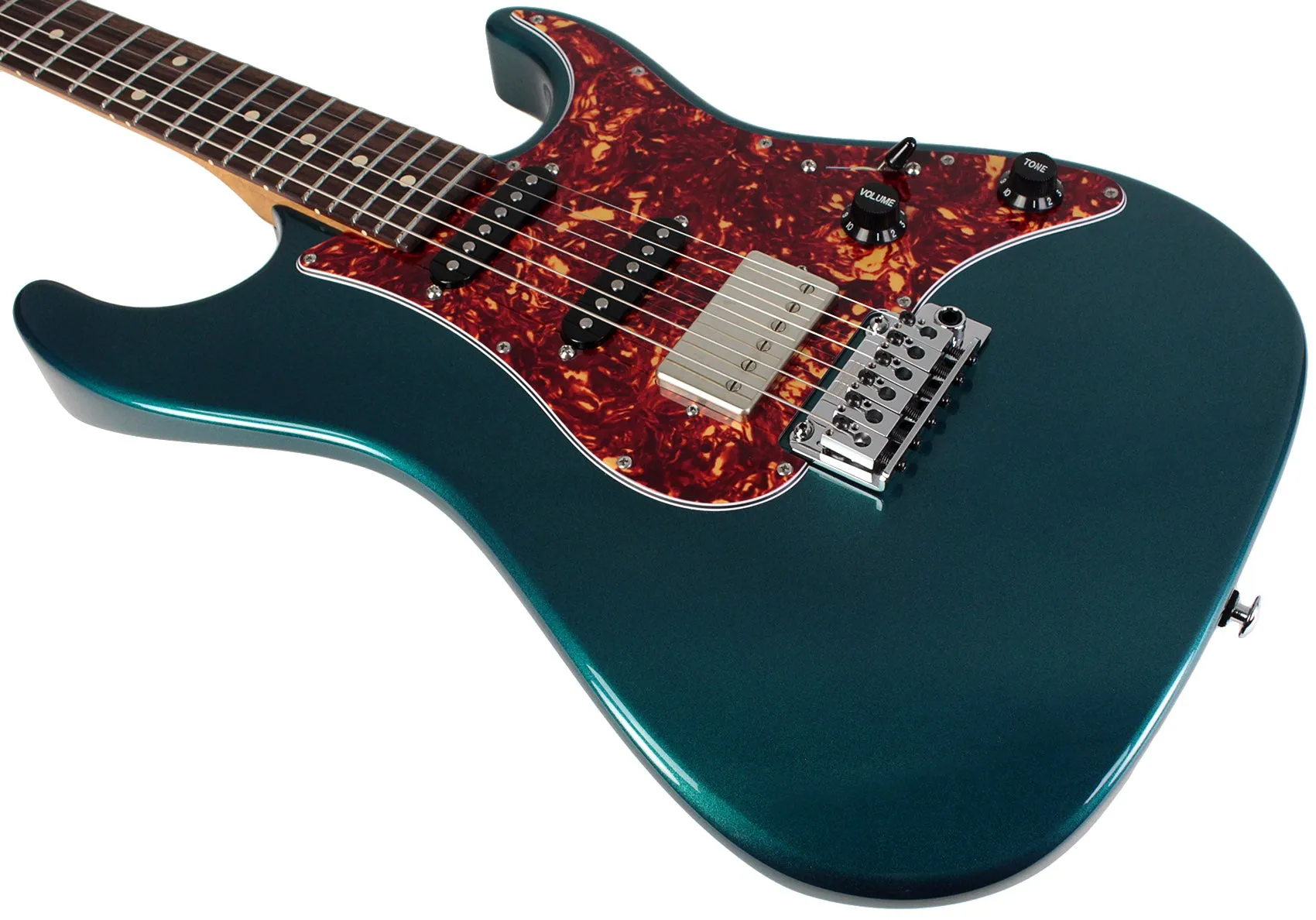 Suhr Select Standard Guitar, Roasted Neck, Ocean Turquoise Metallic