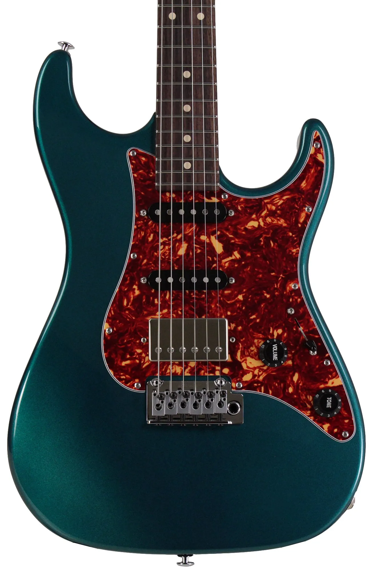 Suhr Select Standard Guitar, Roasted Neck, Ocean Turquoise Metallic