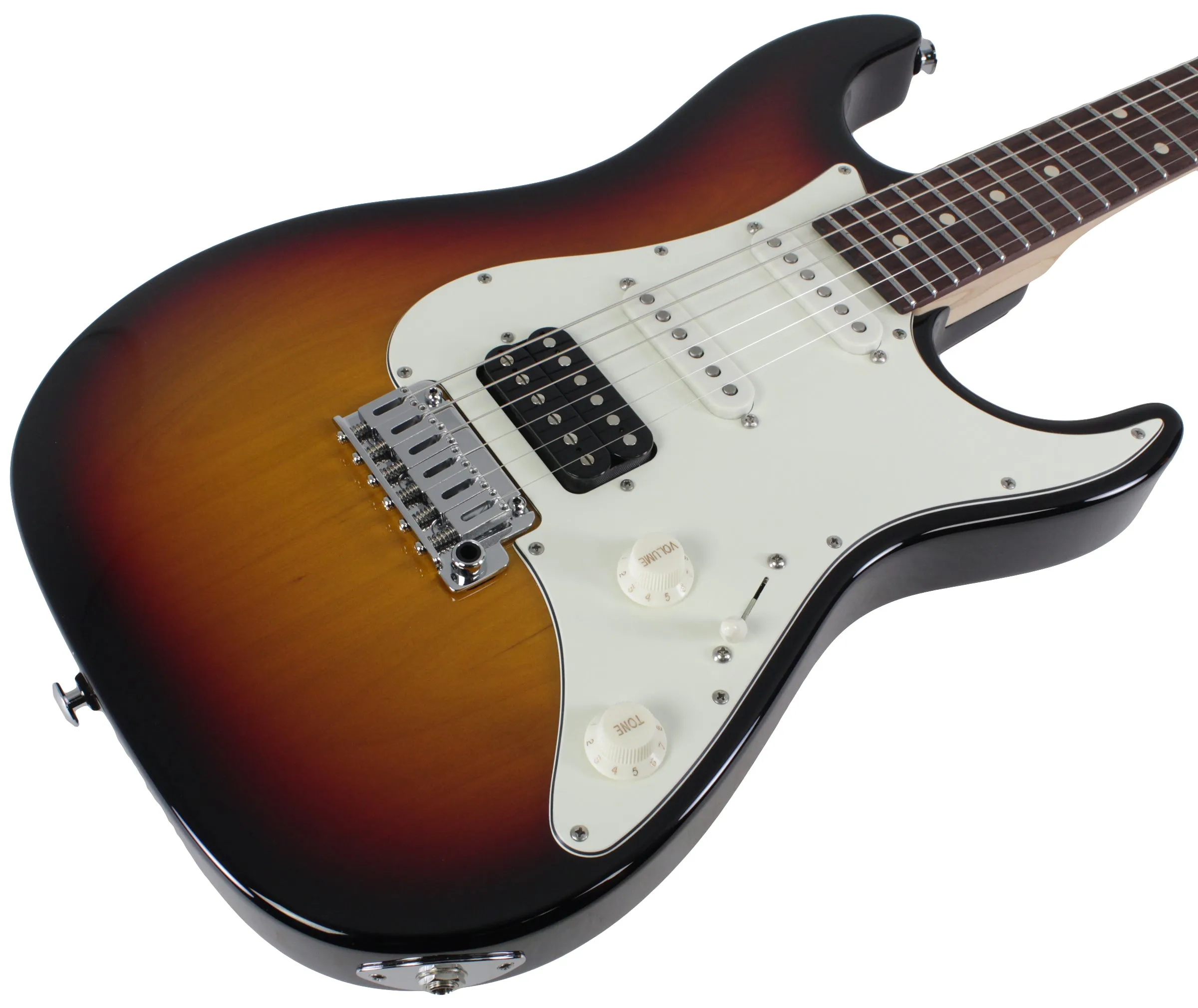 Suhr Standard Guitar, 3-Tone Sunburst, Rosewood