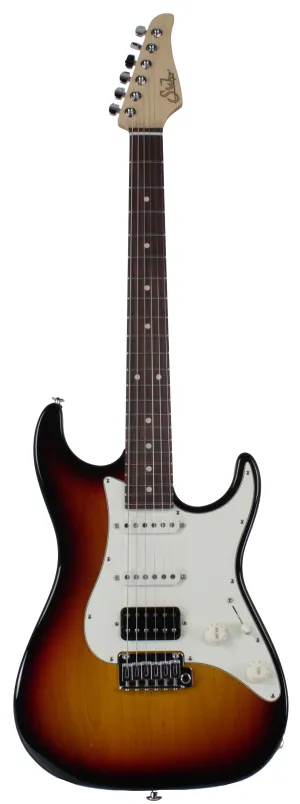 Suhr Standard Guitar, 3-Tone Sunburst, Rosewood