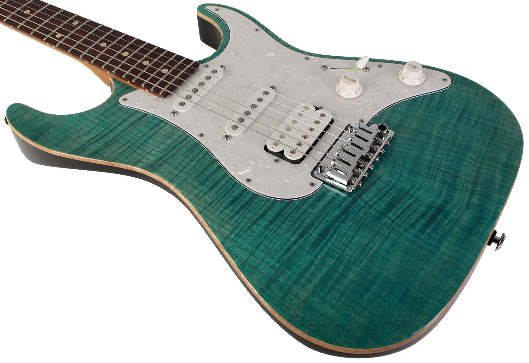 Suhr Standard Plus Guitar, Bahama Blue, Pau Ferro