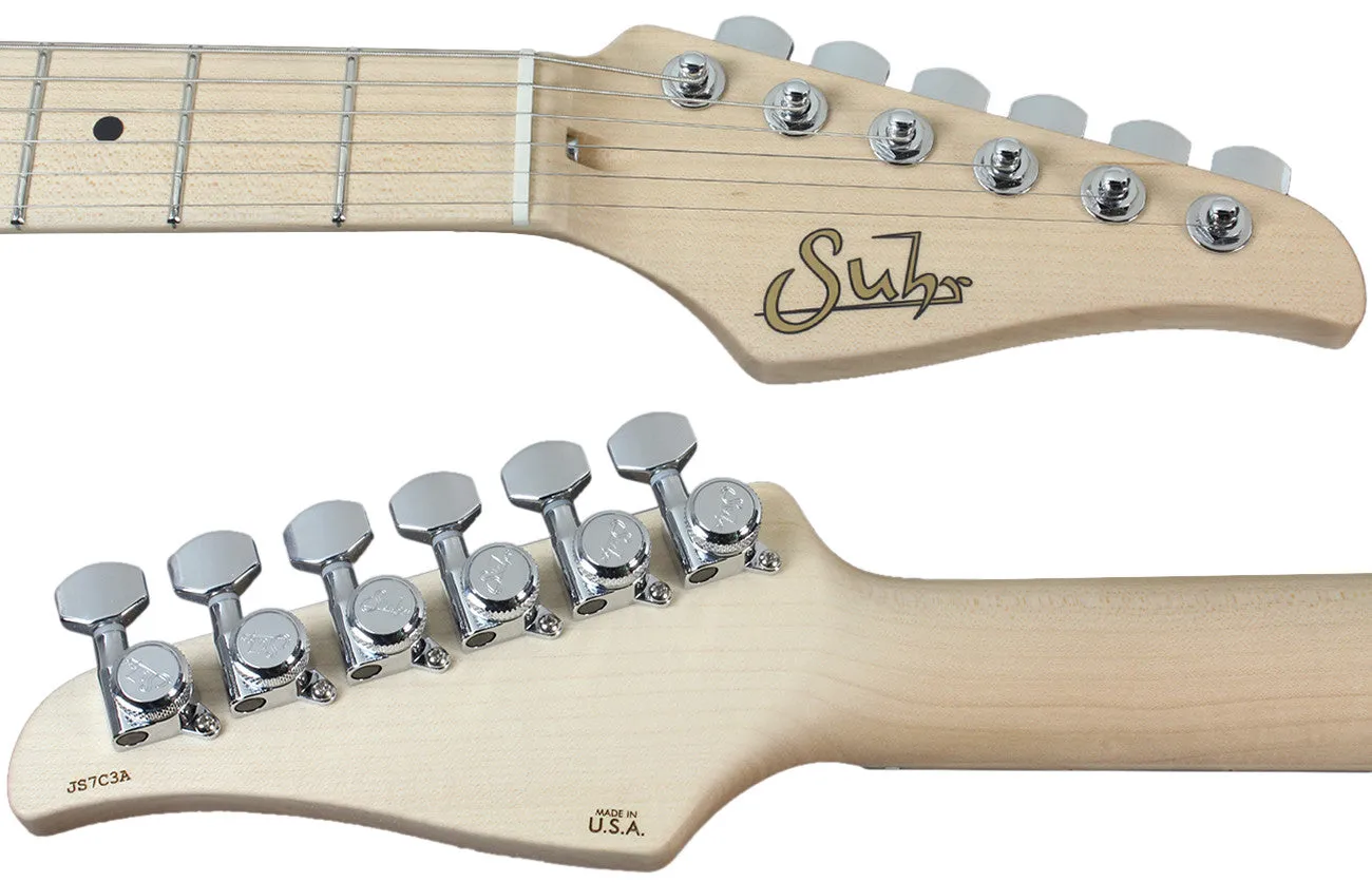 Suhr Throwback Standard Pro Guitar, Trans Black, Maple