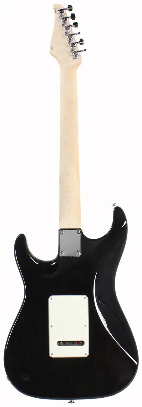 Suhr Throwback Standard Pro Guitar, Trans Black, Rosewood