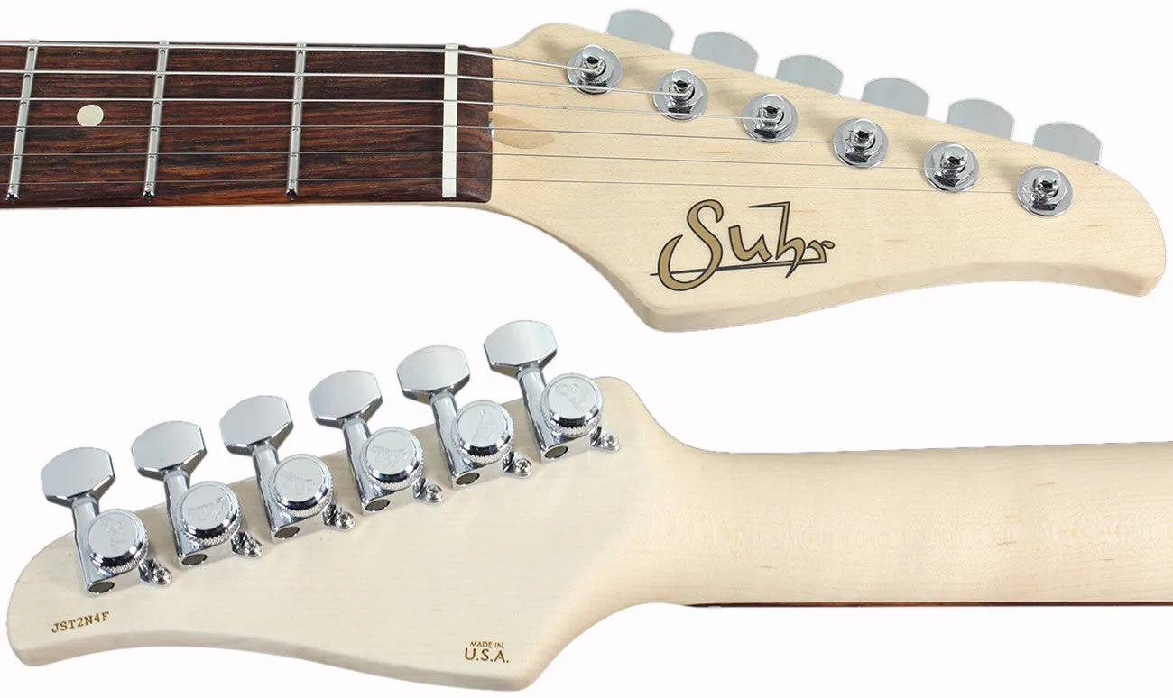 Suhr Throwback Standard Pro Guitar, Trans Black, Rosewood