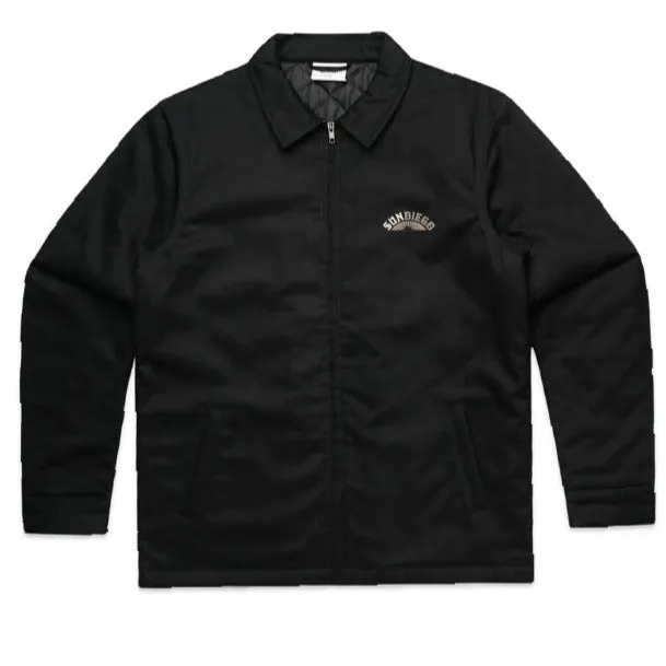 SUNDIEGO Work Jacket w/Half Sun Embr. - Black