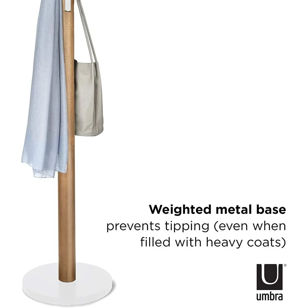 Umbra Flapper Hat & Coat Rack Natural & White