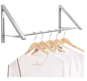 Wall-Mounted Laundry Drying Rack Space-Saving Aluminum Clothes Hanger