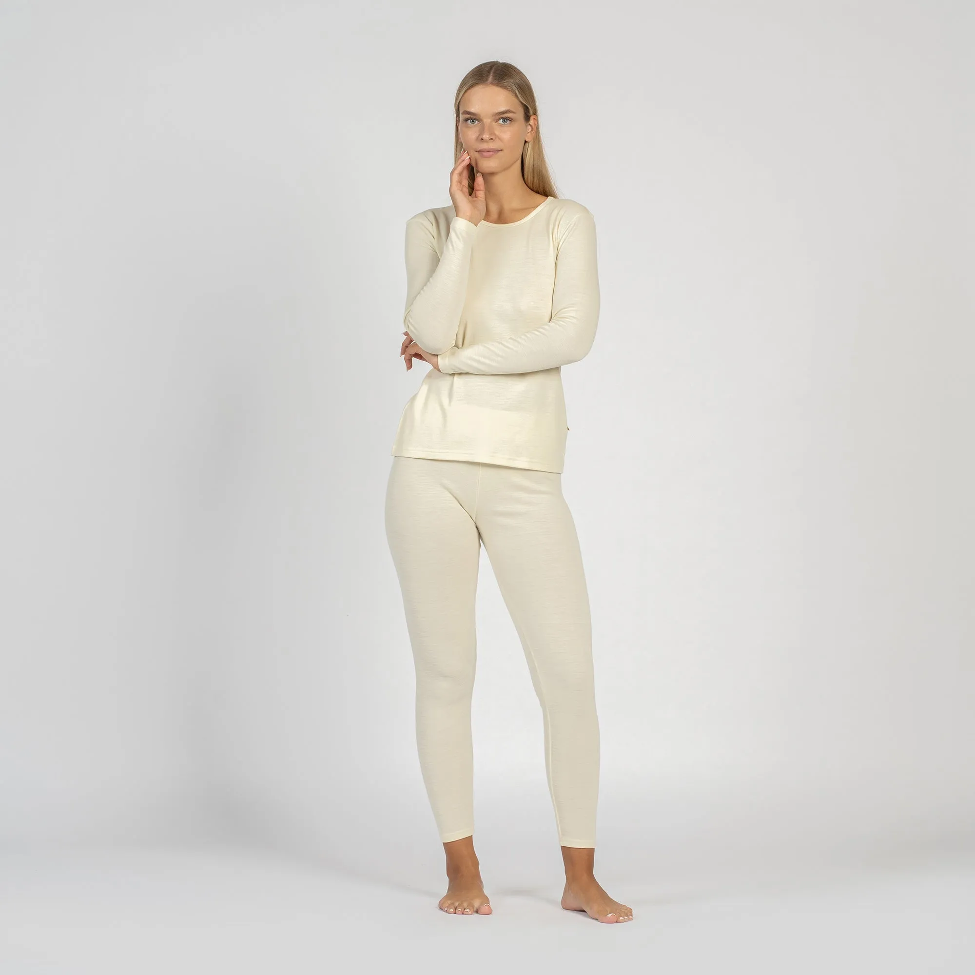 Women's 250 Long Sleeve & Leggings 2-Piece Natural