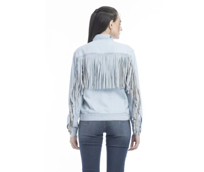 Women's Myra Cassie Fringe Denim Jacket