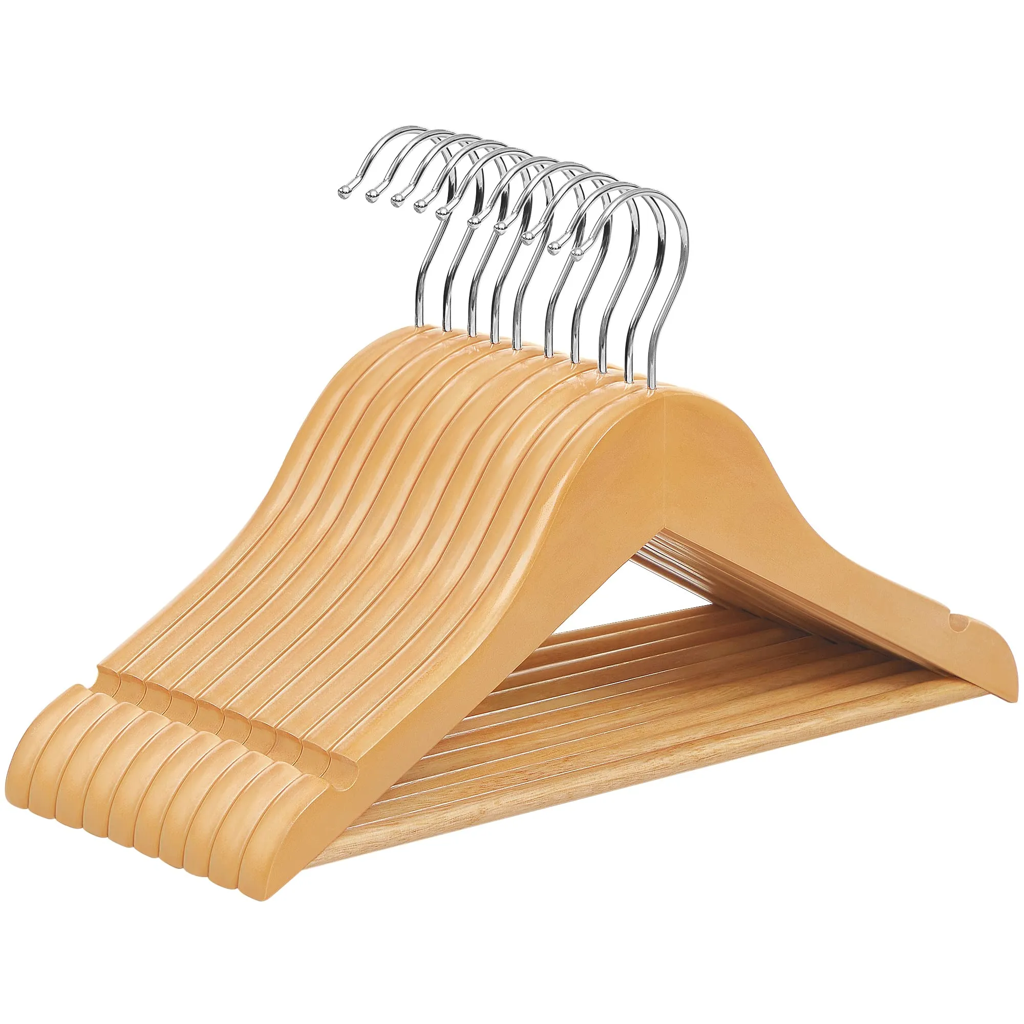 Wooden Hangers 10 Pack