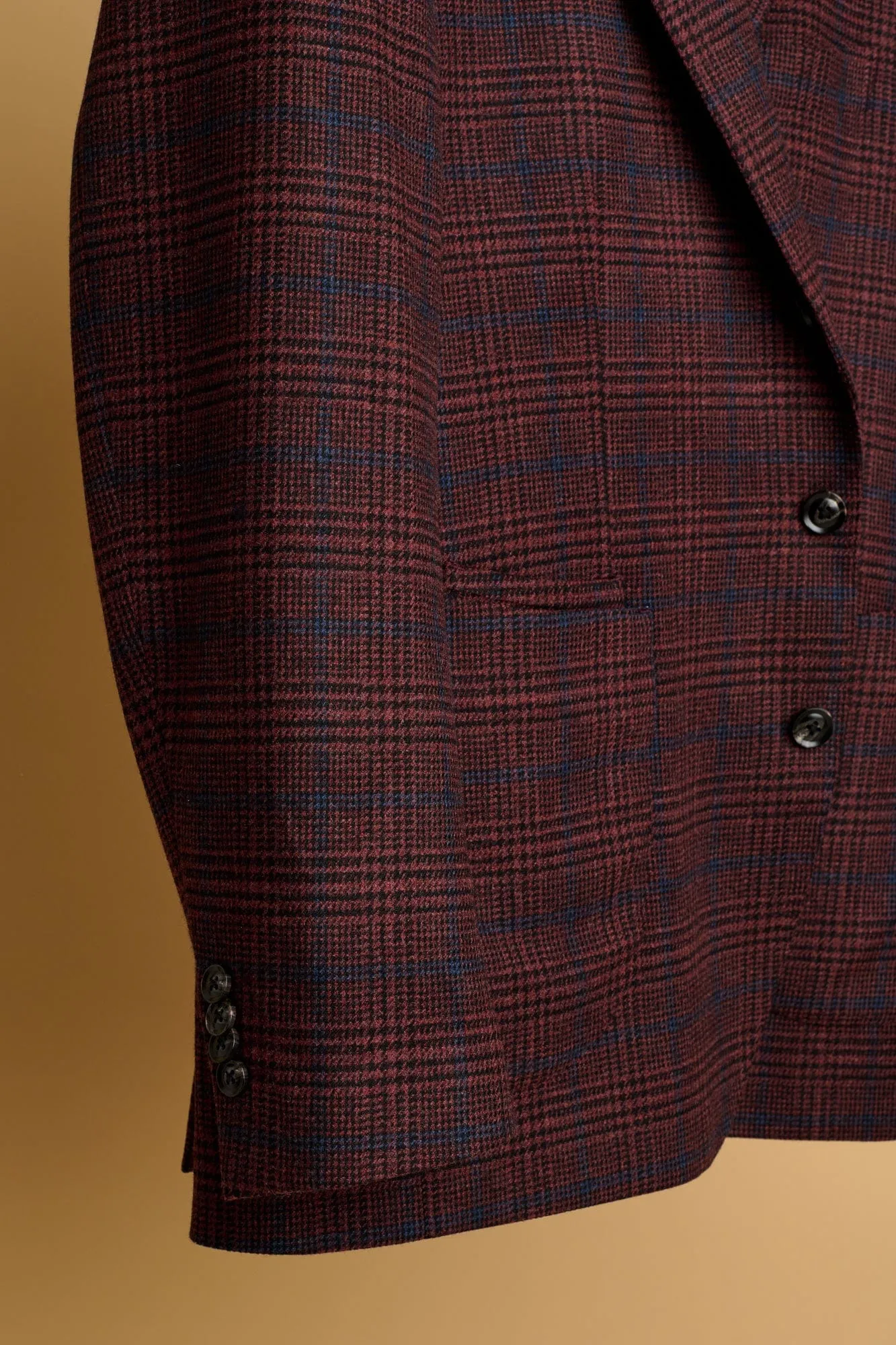 Wool & Cashmere Glenplaid Jacket