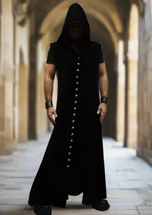 WRAITH ROBE - HEAVY BLACK COTTON