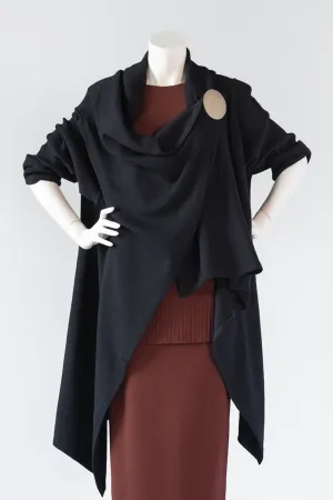 Wrap Jacket in Black Mi-Nu